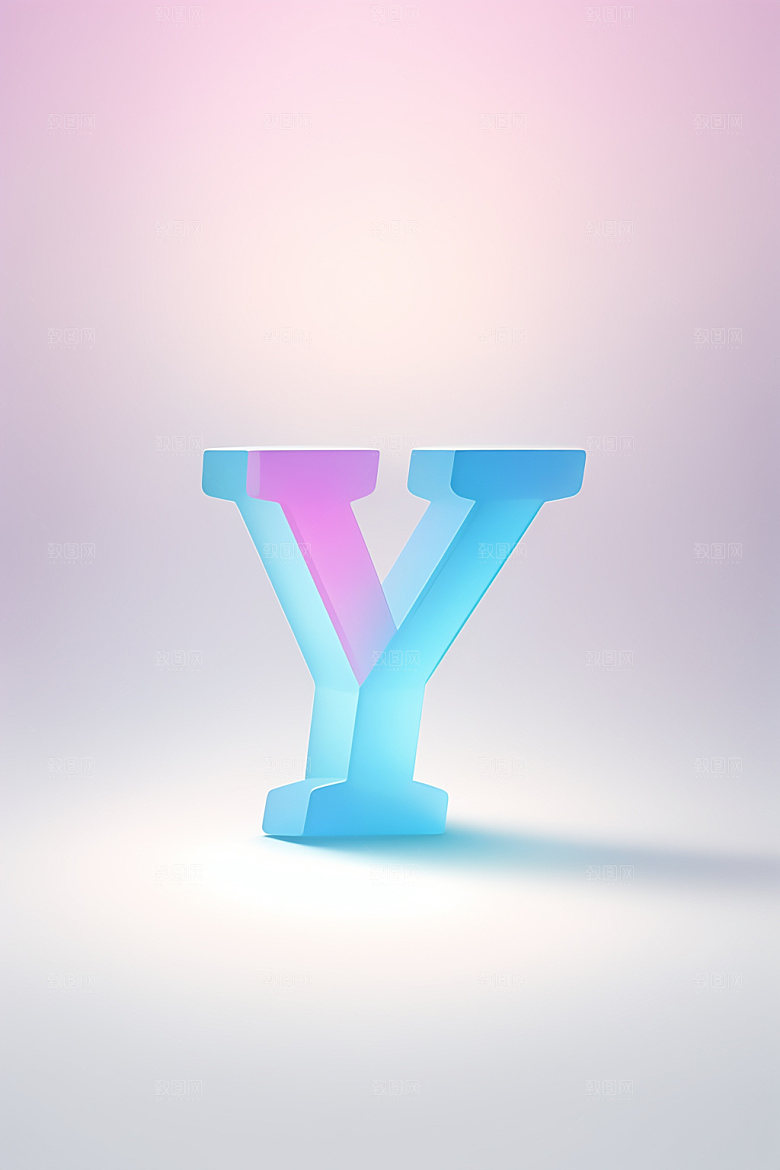 磨砂玻璃字母创意英文艺术字
