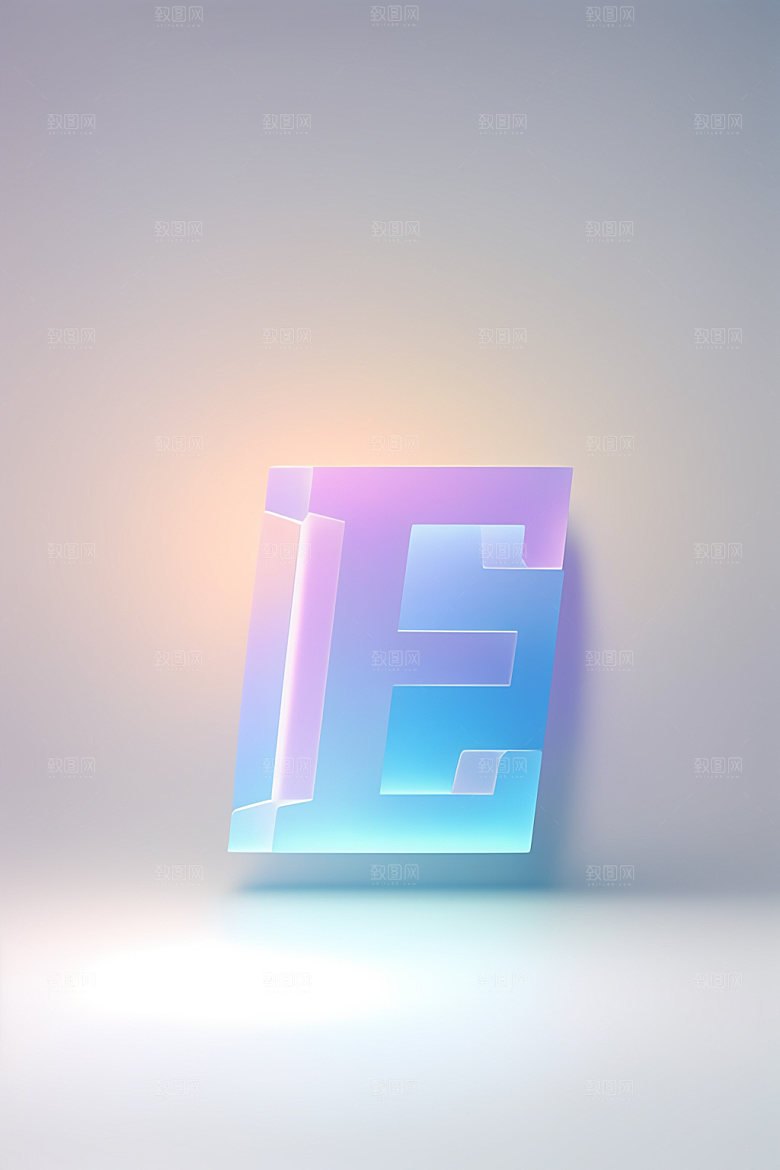 磨砂玻璃字母创意通透艺术字