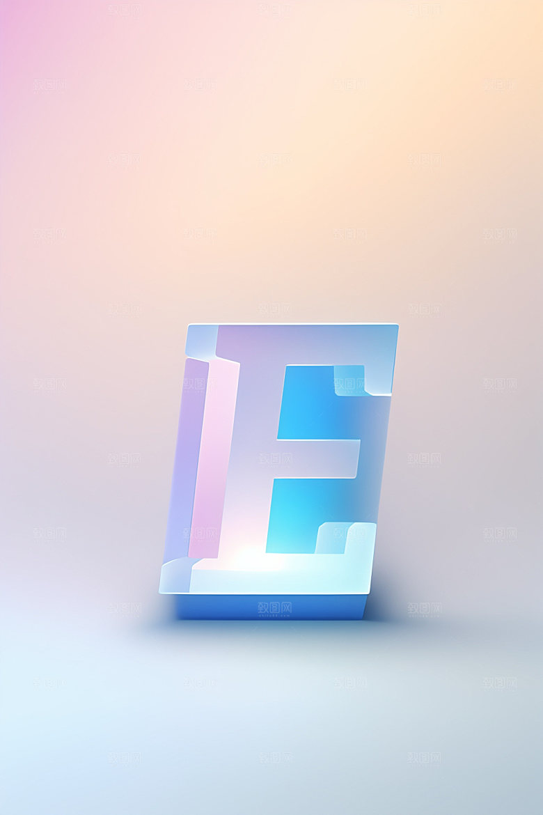 磨砂玻璃字母玻璃创意艺术字
