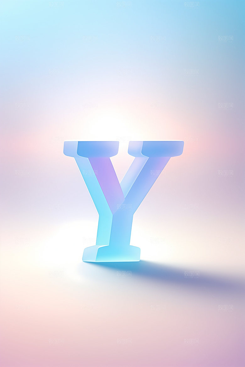 磨砂玻璃字母玻璃彩色艺术字