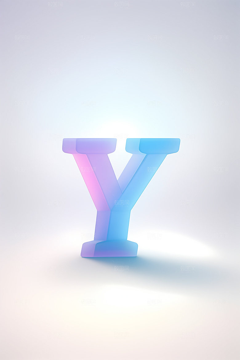 磨砂玻璃字母创意立体艺术字