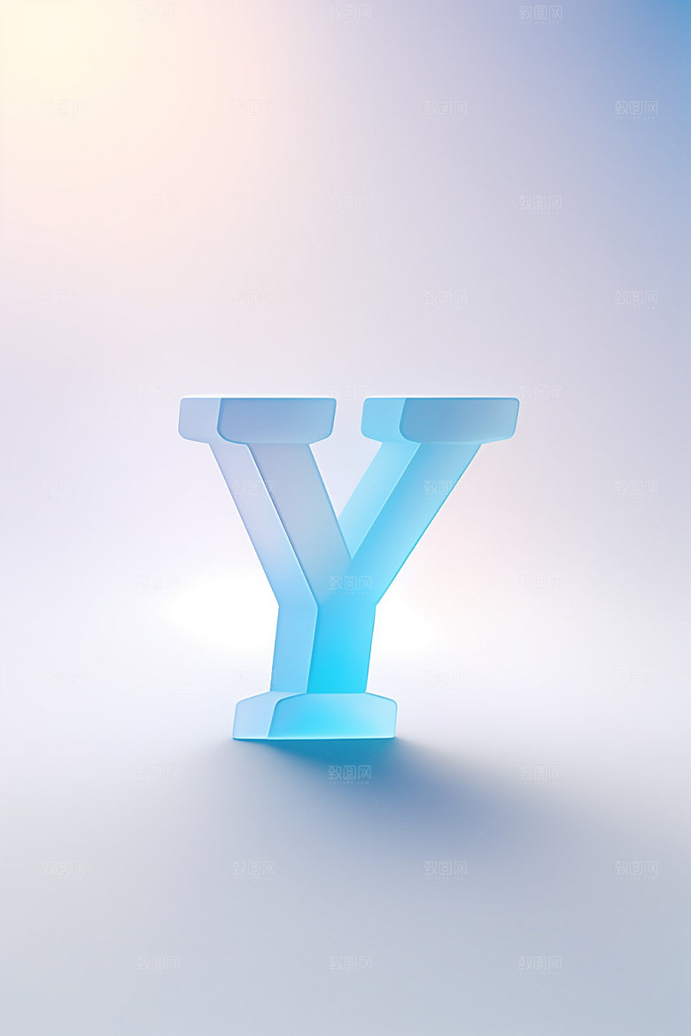 磨砂玻璃字母3D时尚艺术字