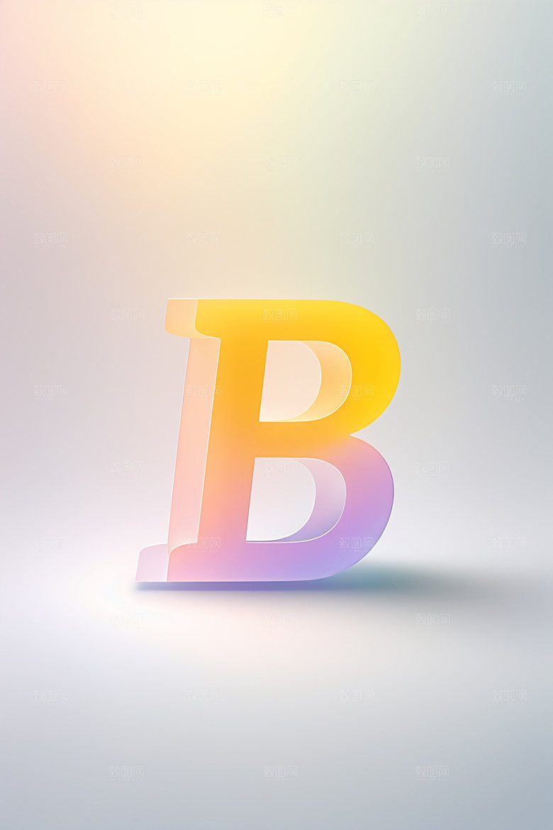 磨砂玻璃字母玻璃3D艺术字