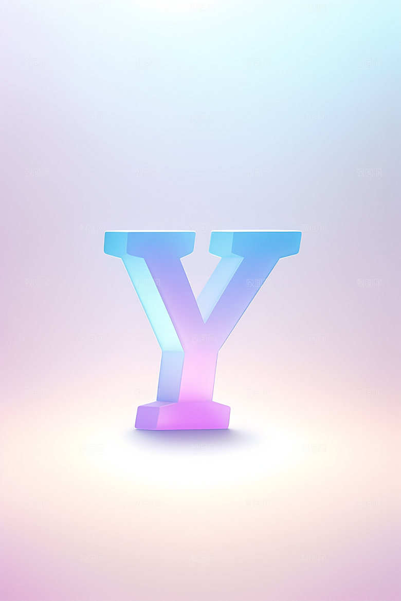 磨砂玻璃字母立体英文艺术字