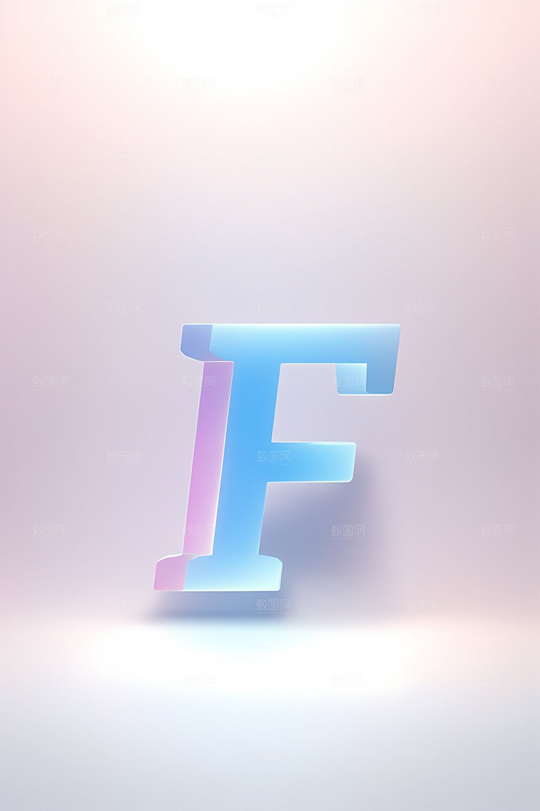 磨砂玻璃字母玻璃彩色艺术字