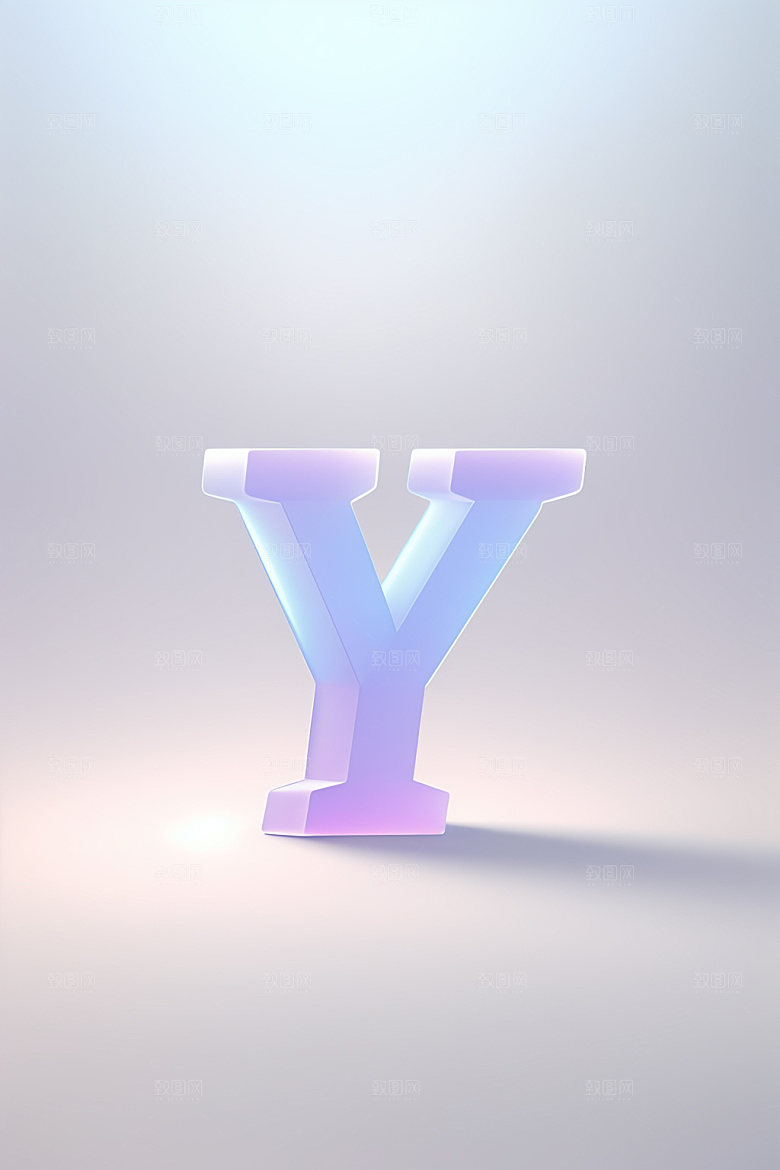 磨砂玻璃字母立体通透艺术字