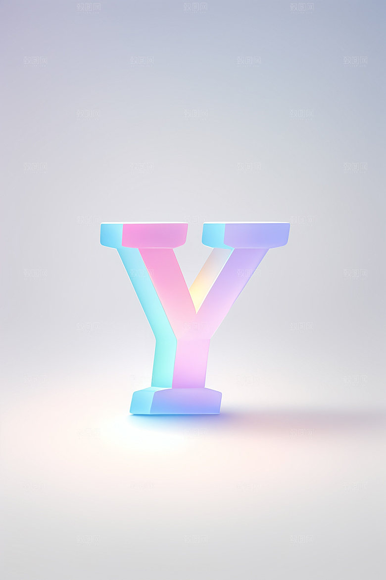 磨砂玻璃字母创意时尚艺术字