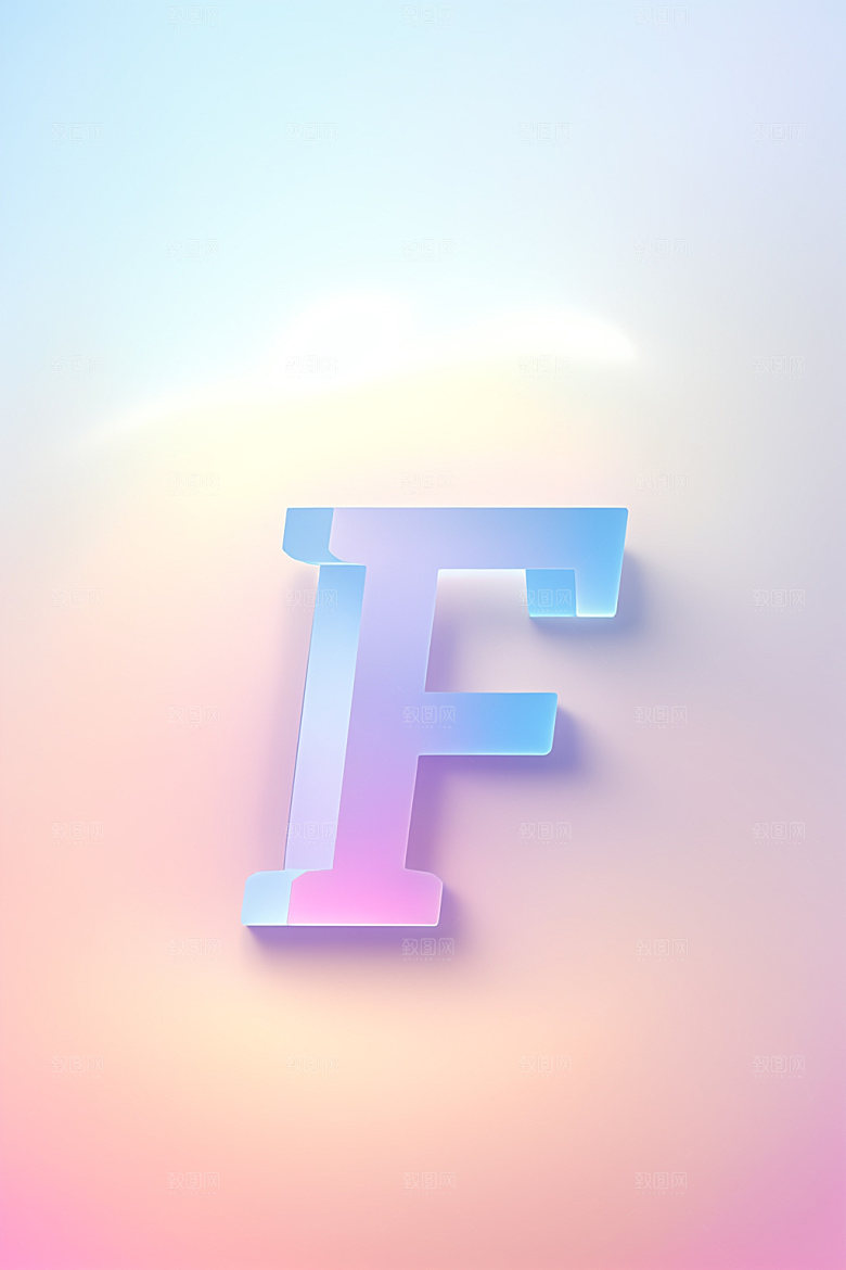 磨砂玻璃字母通透英文艺术字