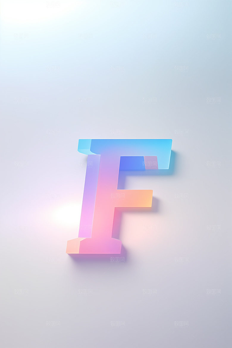 磨砂玻璃字母英文立体艺术字