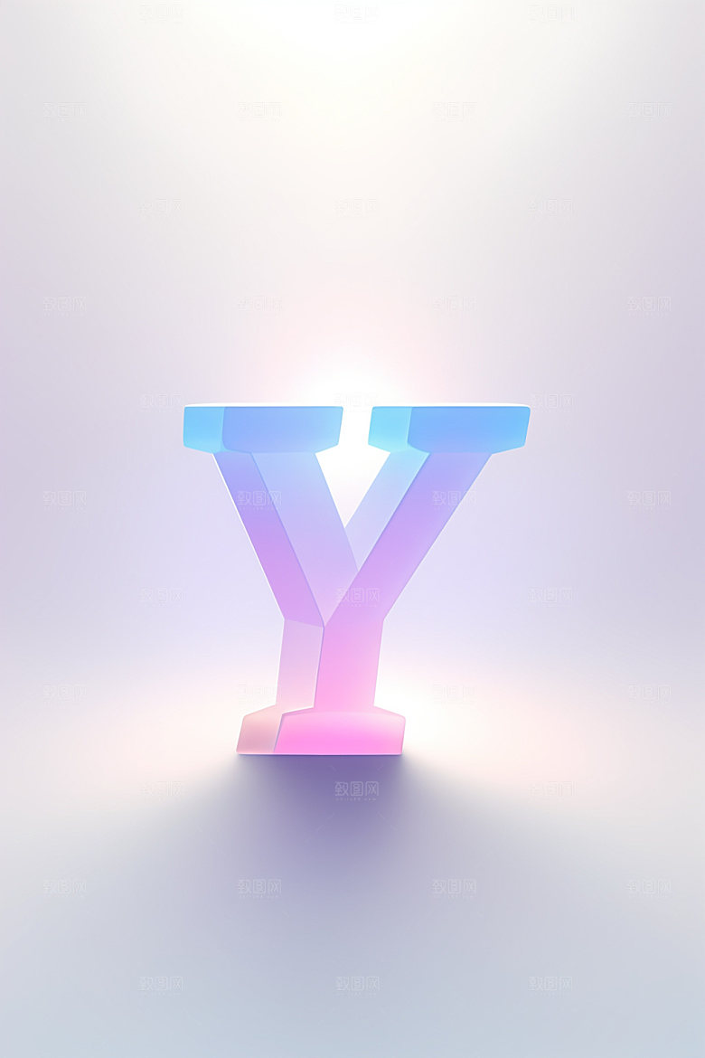磨砂玻璃字母立体时尚艺术字