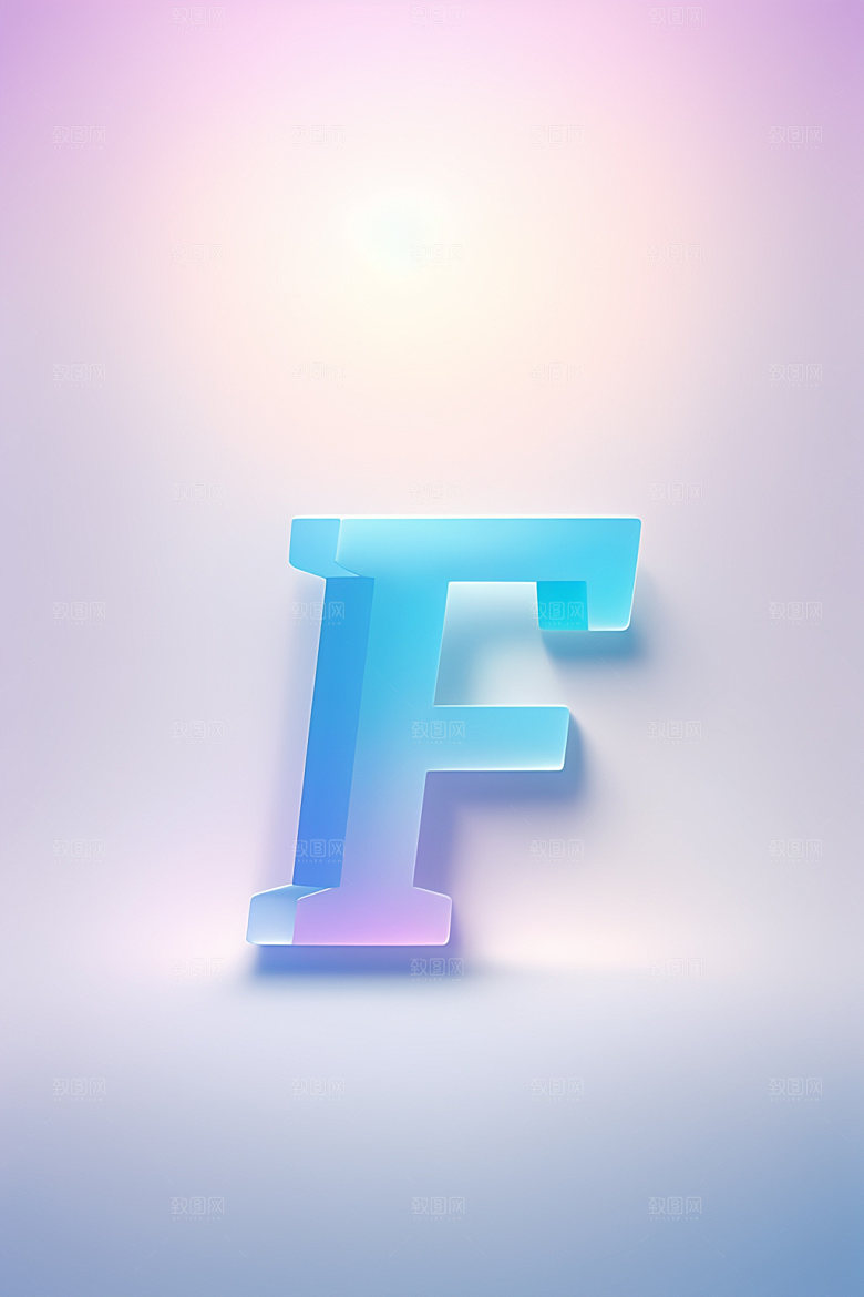 磨砂玻璃字母玻璃3D艺术字