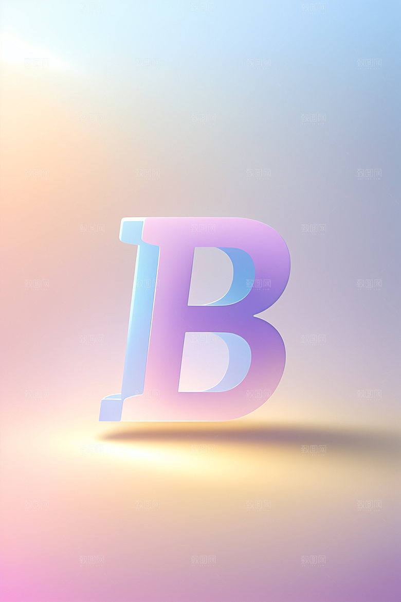 磨砂玻璃字母通透立体艺术字