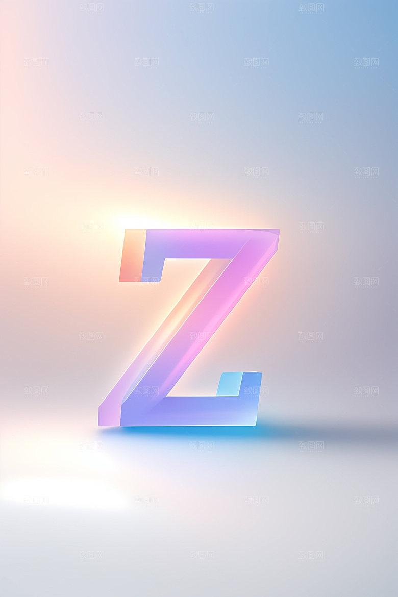 磨砂玻璃字母英文立体艺术字