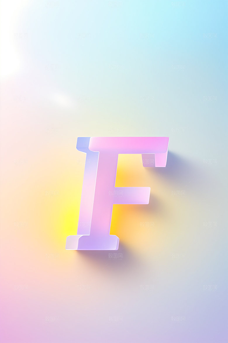 磨砂玻璃字母创意玻璃艺术字