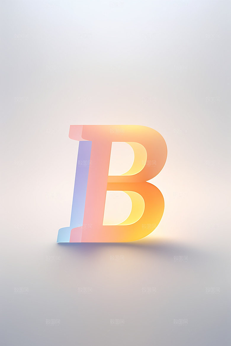 磨砂玻璃字母玻璃清爽艺术字
