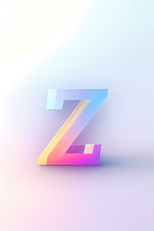 磨砂玻璃字母创意英文艺术字