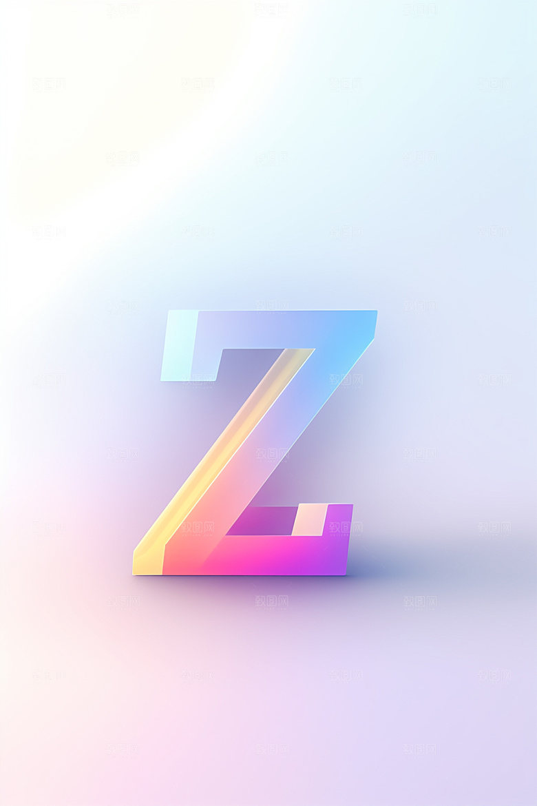 磨砂玻璃字母创意英文艺术字