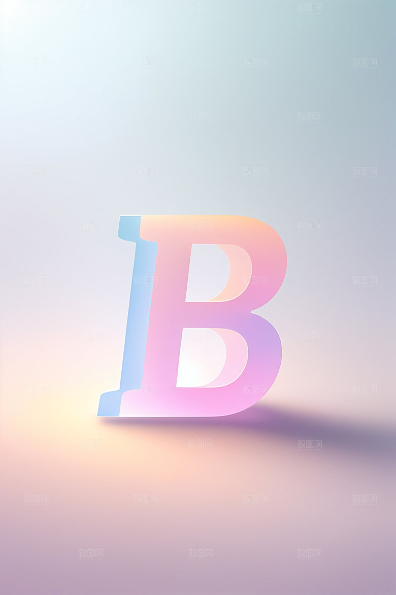 磨砂玻璃字母创意时尚艺术字