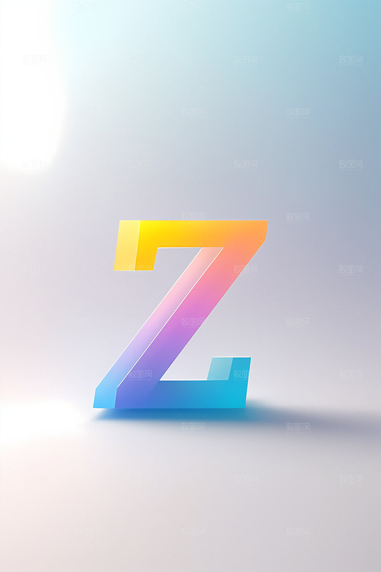 磨砂玻璃字母英文立体艺术字