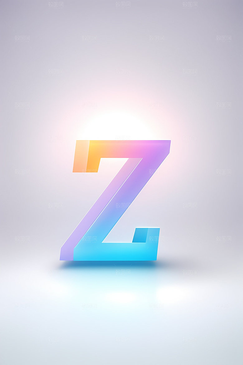 磨砂玻璃字母英文创意艺术字