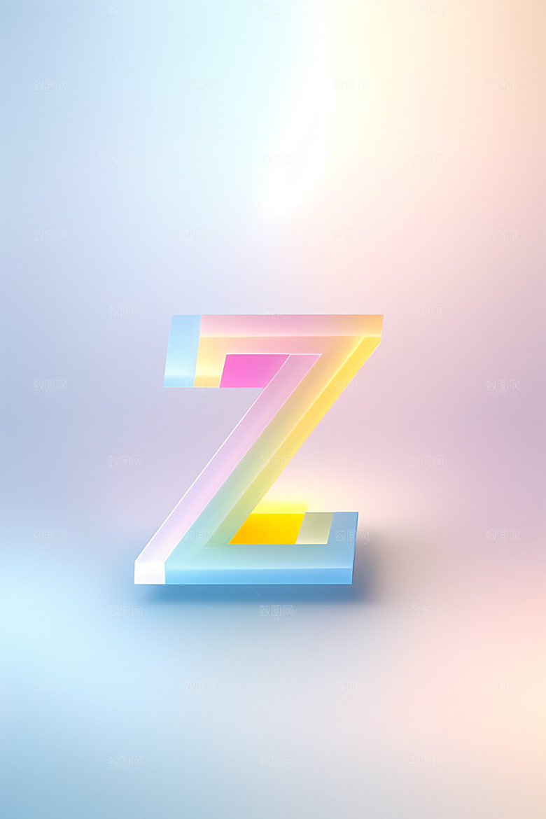 磨砂玻璃字母玻璃3D艺术字