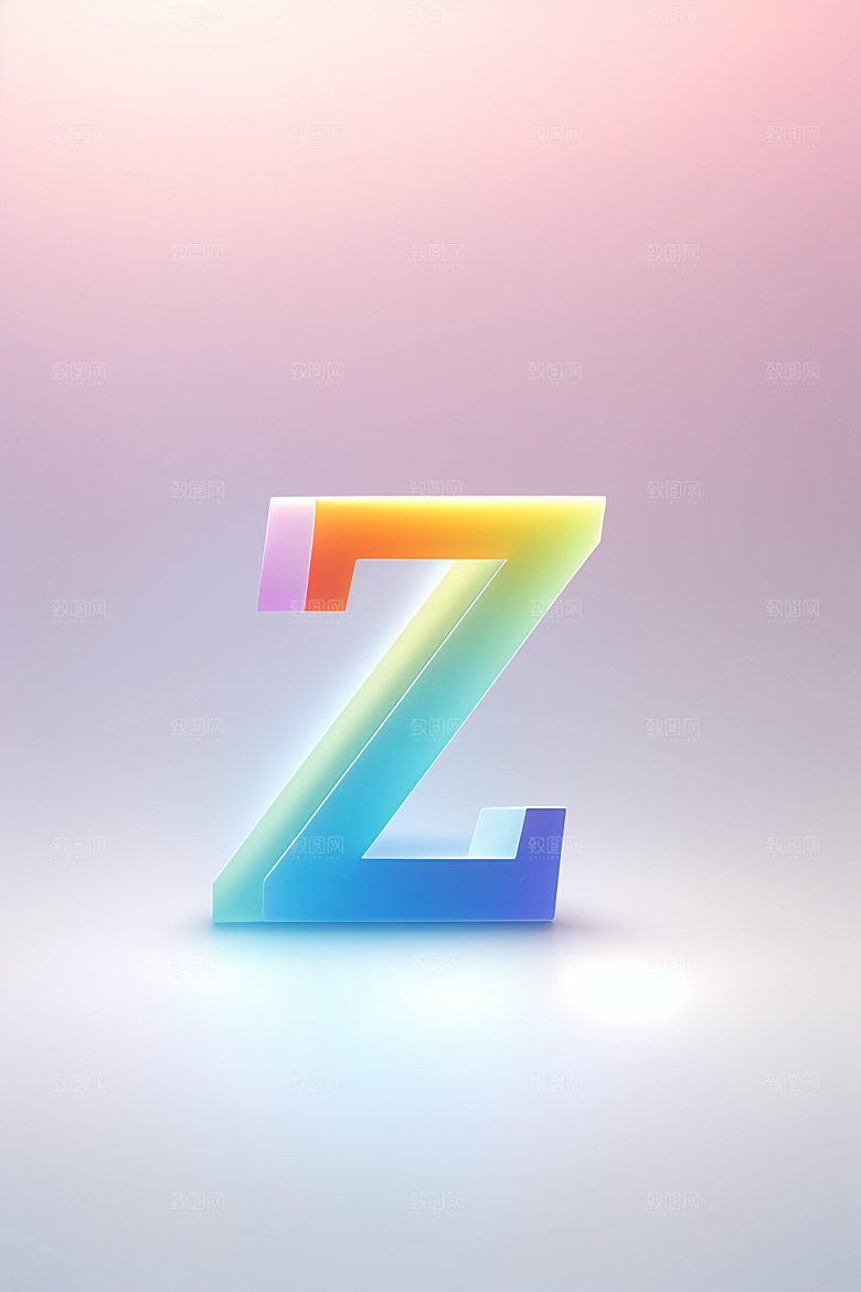 磨砂玻璃字母立体通透艺术字