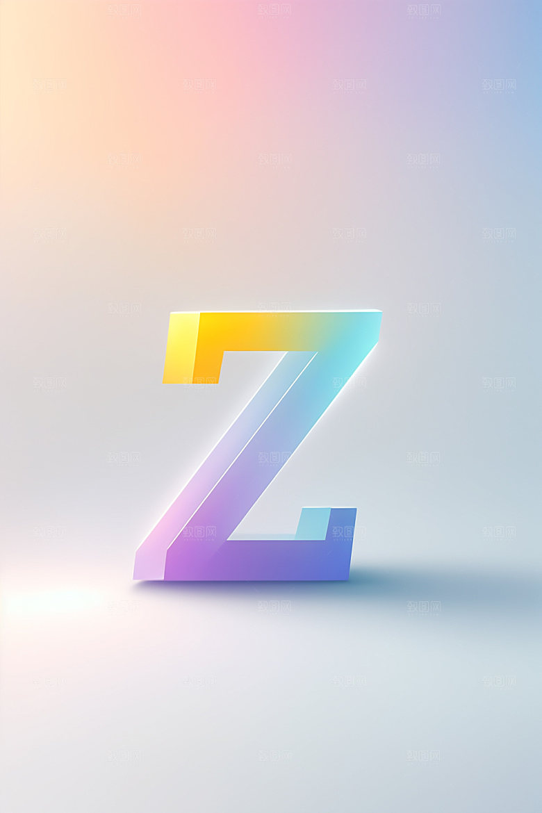 磨砂玻璃字母时尚创意艺术字