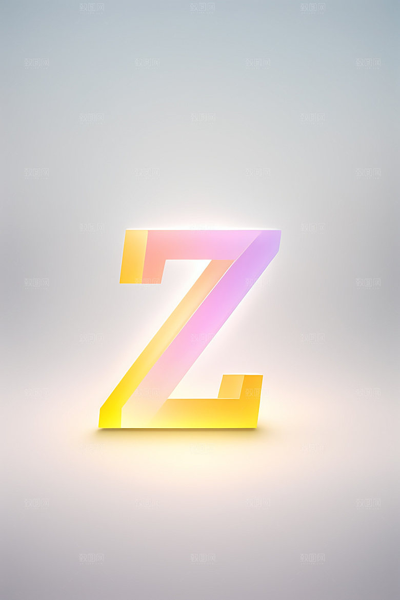 磨砂玻璃字母时尚立体艺术字