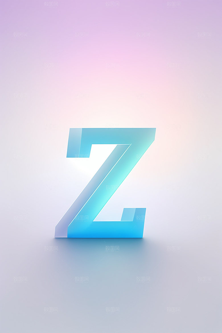 磨砂玻璃字母3D立体艺术字