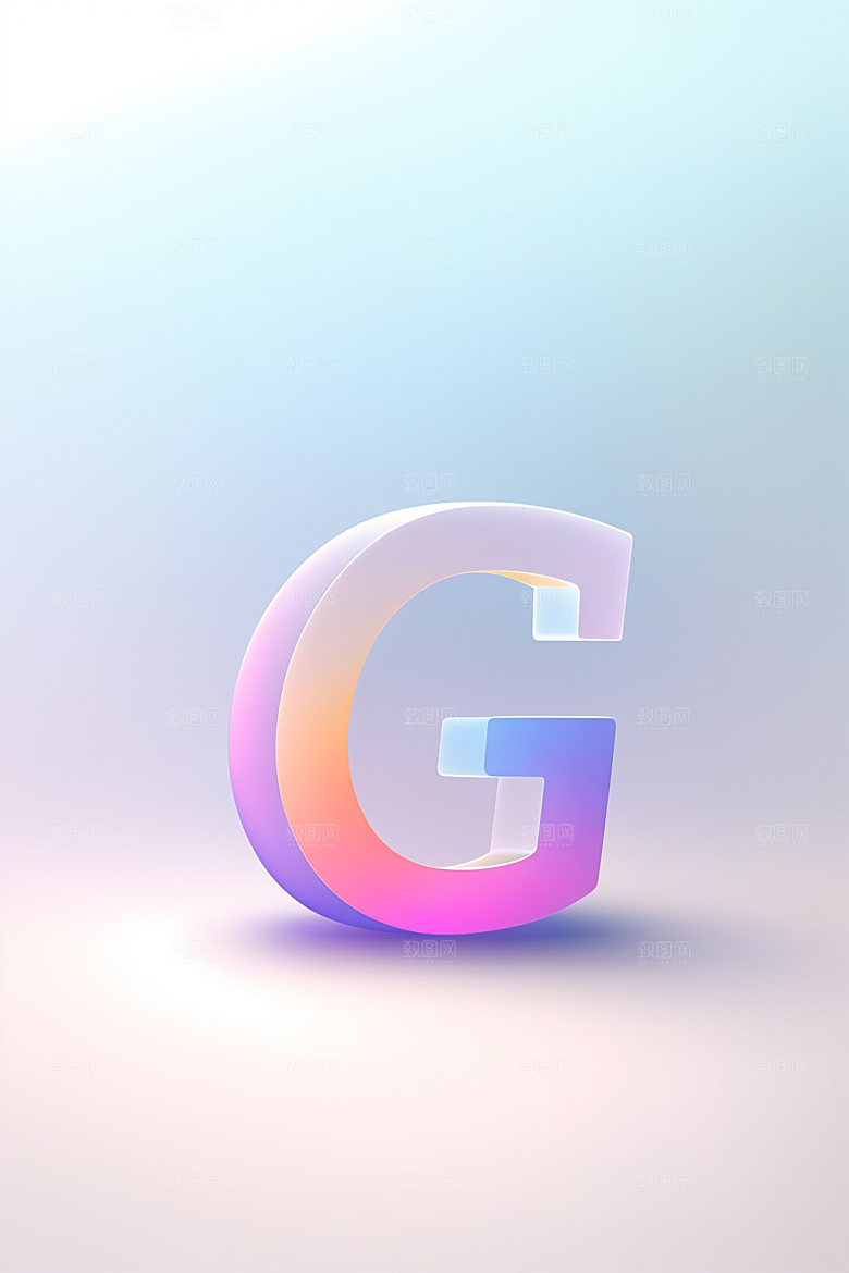 磨砂玻璃字母创意时尚艺术字