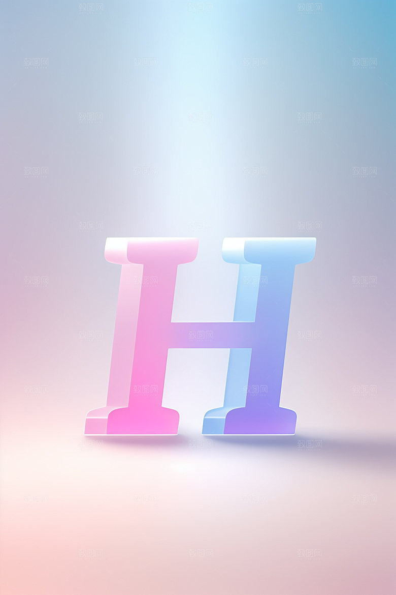 磨砂玻璃字母创意立体艺术字