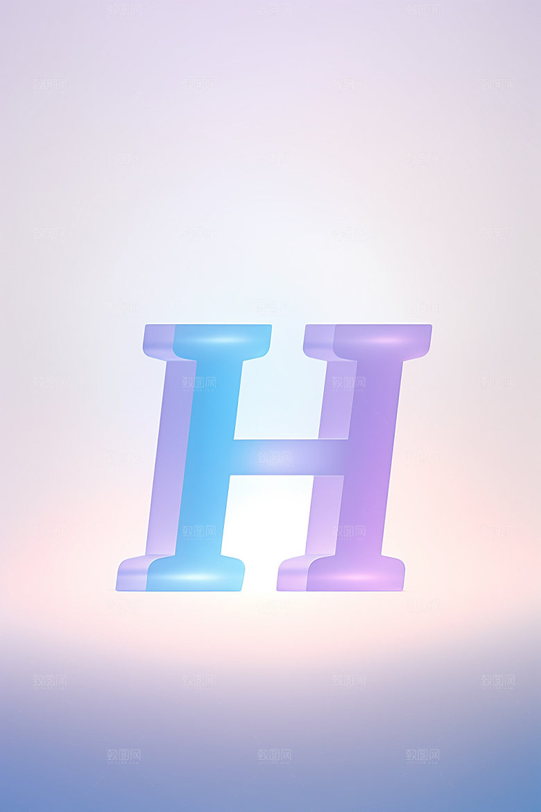 磨砂玻璃字母立体通透艺术字