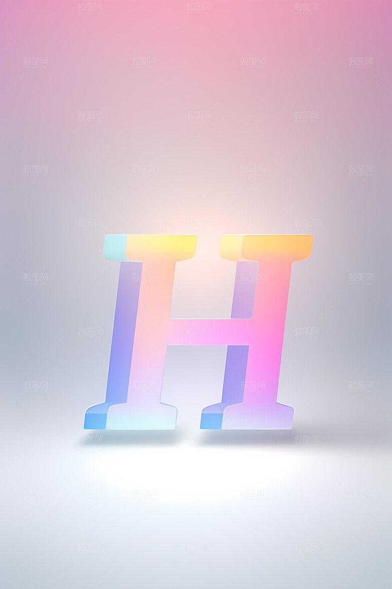 磨砂玻璃字母英文立体艺术字