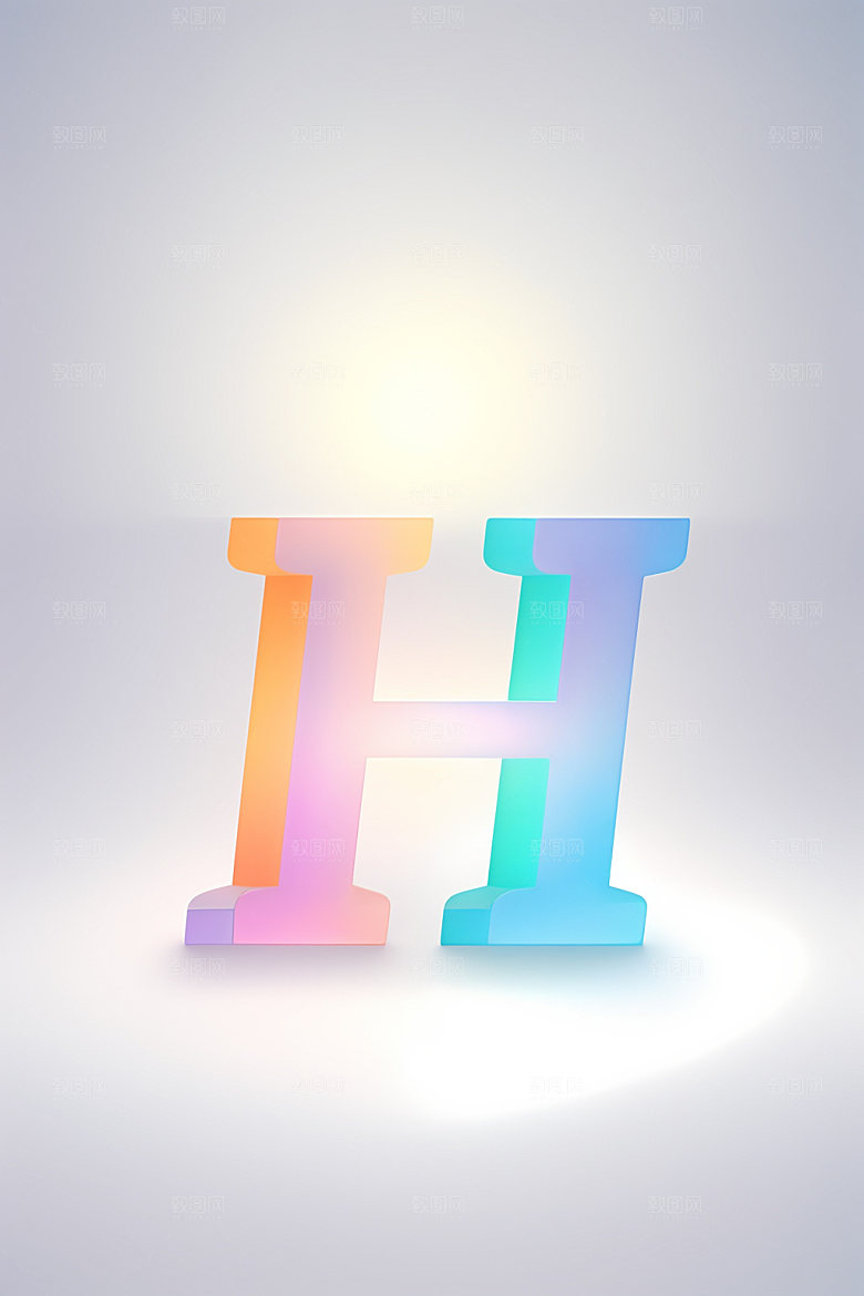 磨砂玻璃字母英文立体艺术字