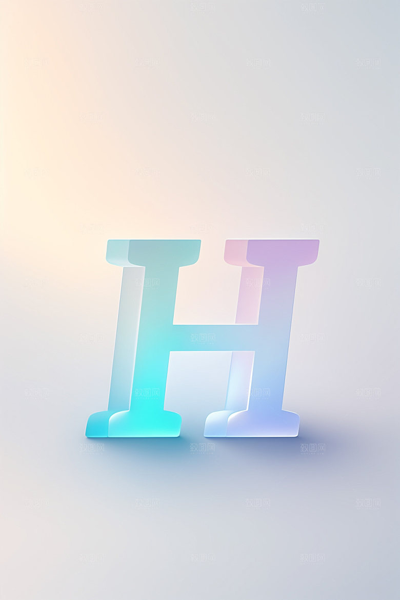 磨砂玻璃字母3D玻璃艺术字