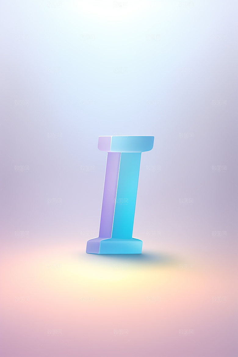 磨砂玻璃字母玻璃3D艺术字