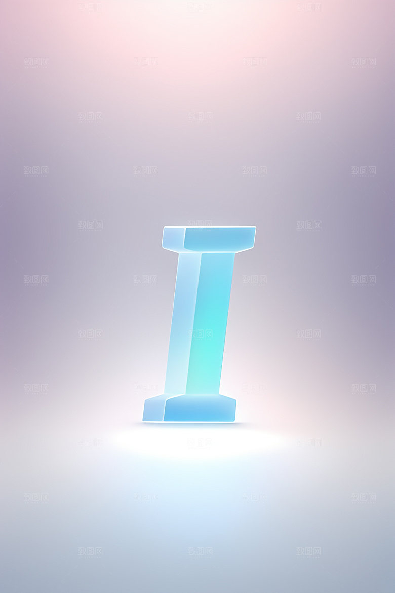 磨砂玻璃字母创意通透艺术字