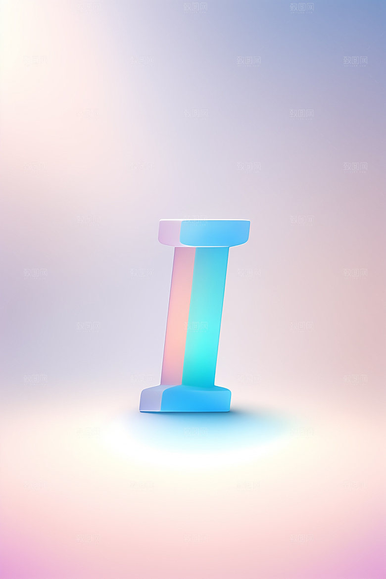 磨砂玻璃字母立体英文艺术字