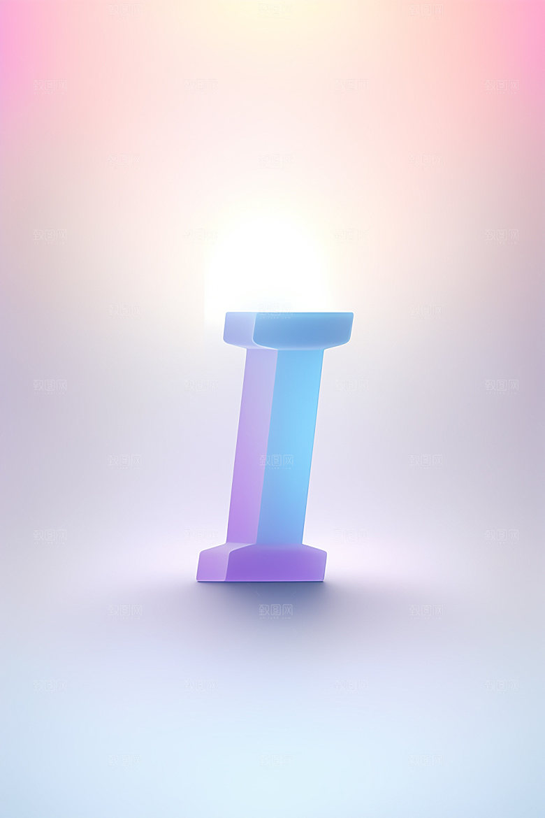 磨砂玻璃字母英文通透艺术字