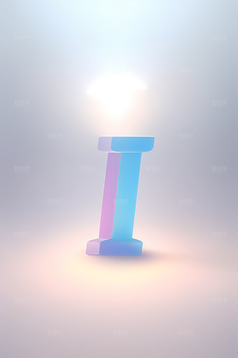 磨砂玻璃字母通透立体艺术字
