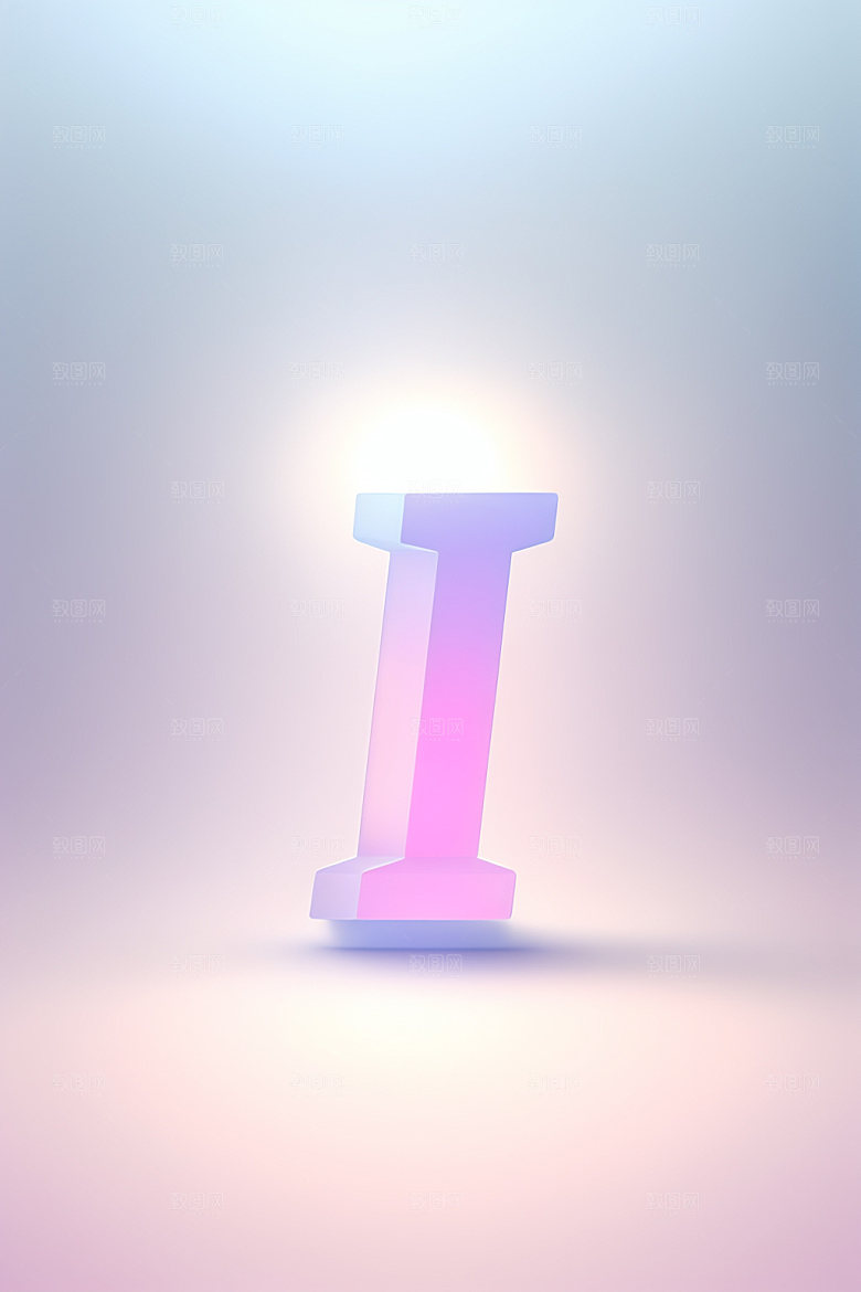 磨砂玻璃字母创意立体艺术字