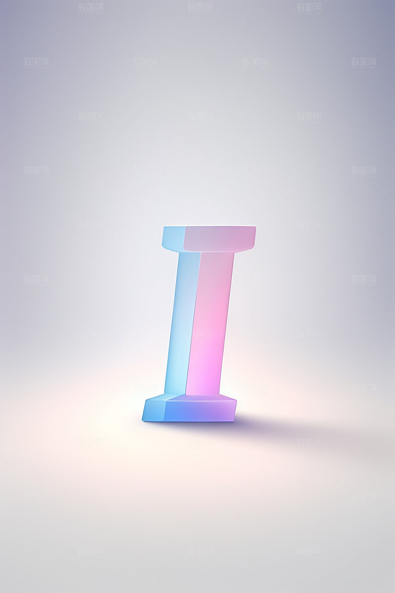 磨砂玻璃字母时尚立体艺术字