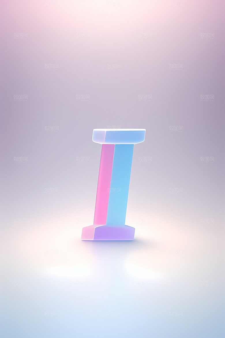 磨砂玻璃字母清爽玻璃艺术字