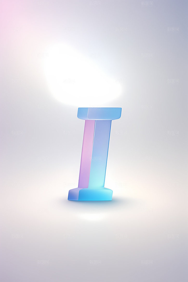 磨砂玻璃字母创意立体艺术字