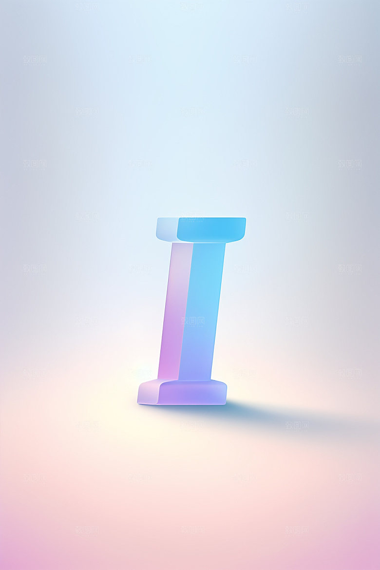 磨砂玻璃字母英文时尚艺术字