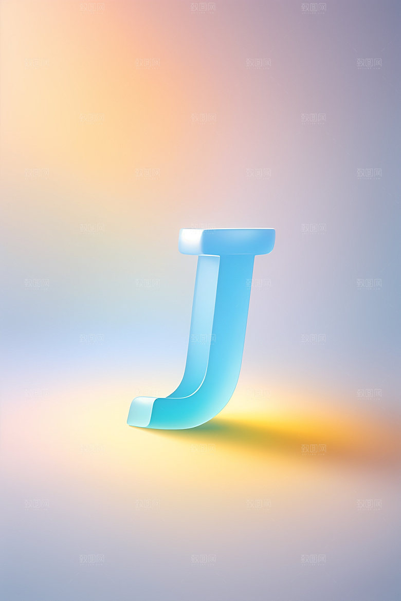 磨砂玻璃字母通透立体艺术字