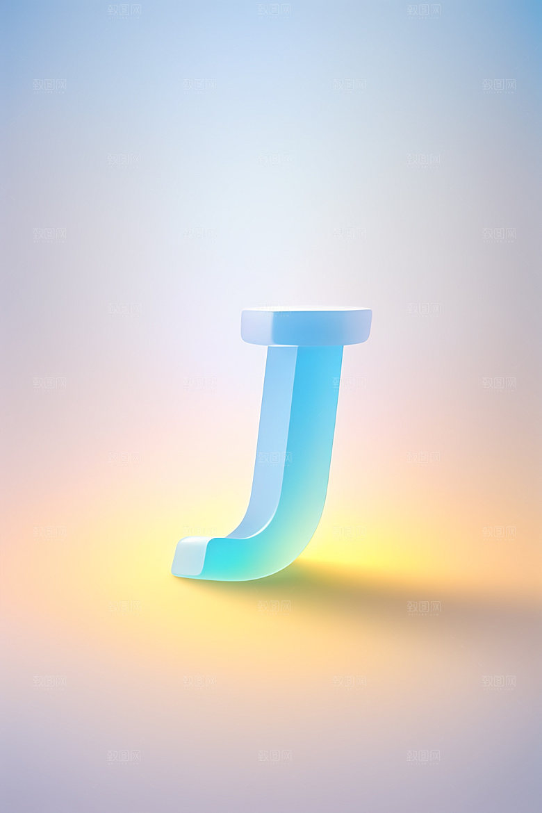 磨砂玻璃字母通透立体艺术字
