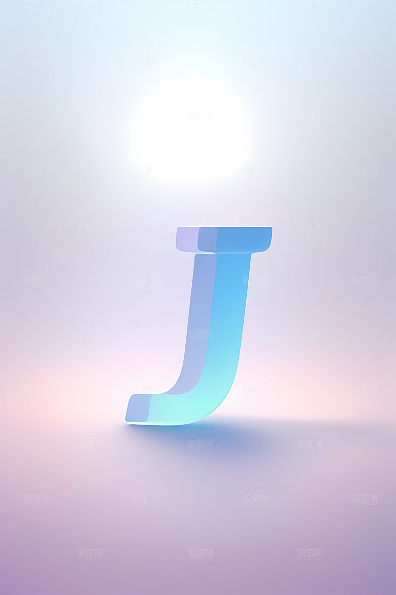磨砂玻璃字母立体彩色艺术字