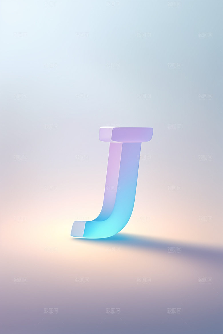 磨砂玻璃字母3D时尚艺术字