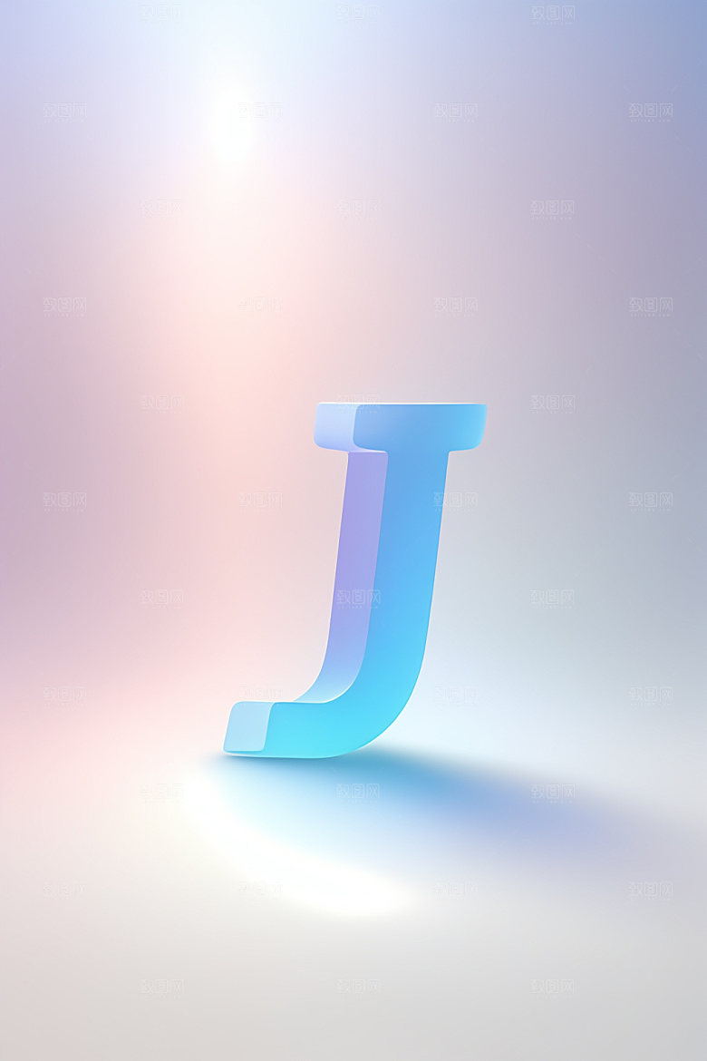 磨砂玻璃字母彩色通透艺术字